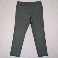 Lululemon ABC Pants Men's 38X34 Green Classic Fit Warpstreme 5 Pocket Chino