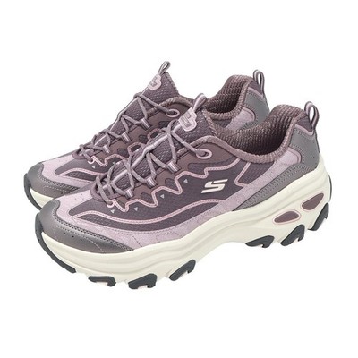 Skechers D Lite Max Dark Mauve Women Lifestyle Casual Shoes Sneakers 180399-DKMV