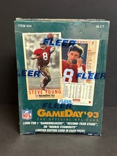 1993 FLEER GAMEDAY FOOTBALL FACTORY SEALED 36 PACK BOX NFL