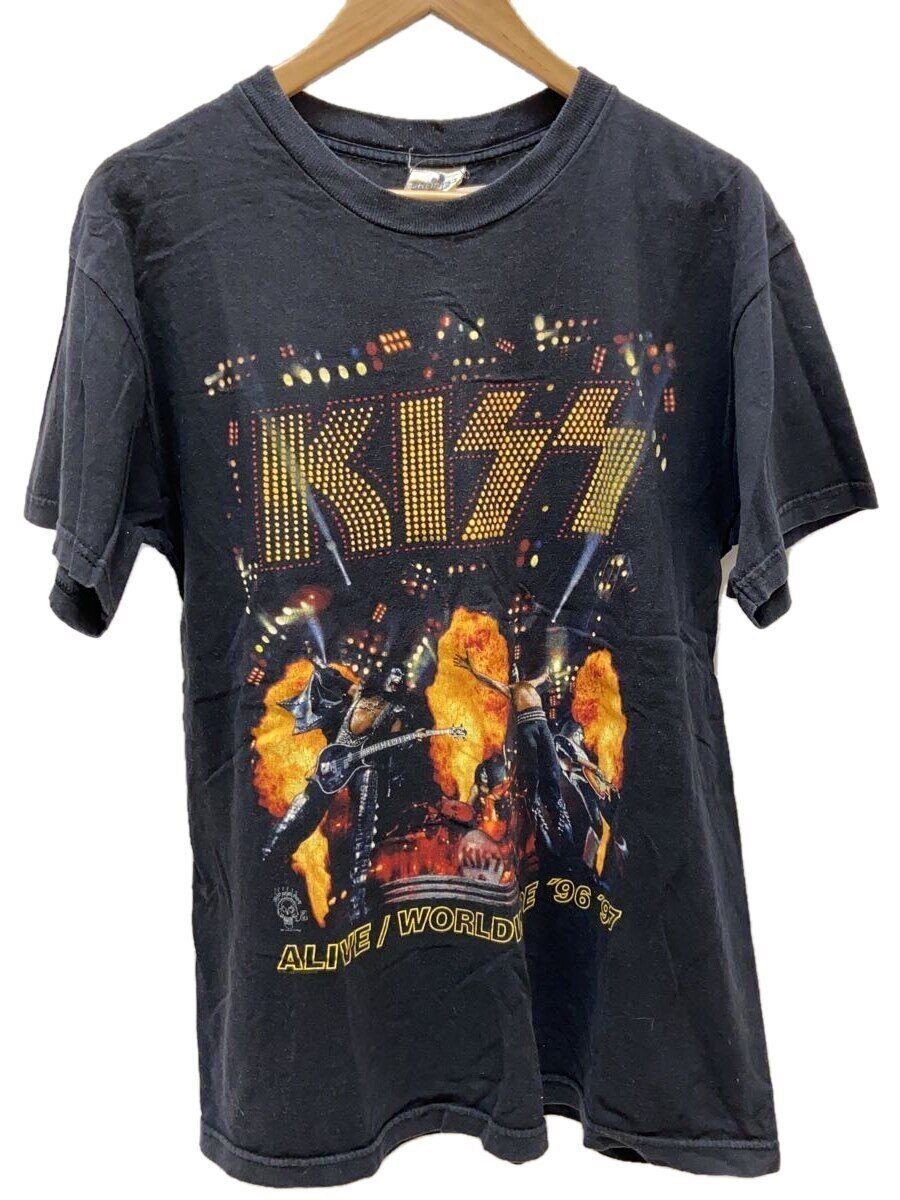 ALTRA T shirt altre marche L cotone nero fantasia completa usata