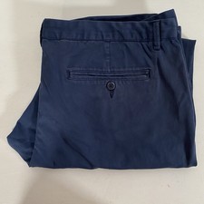 Connor Mens Navy Slim Chino Stretch Pants Size 40 Good Worn JE144