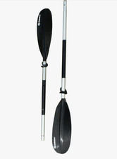 Double Ended Kayak Paddle Detachable Lightweight Aluminum Canoe Paddle Black 