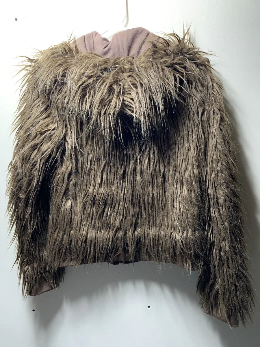 chewbacca chewy faux fur jacket juniors medium star wars brand