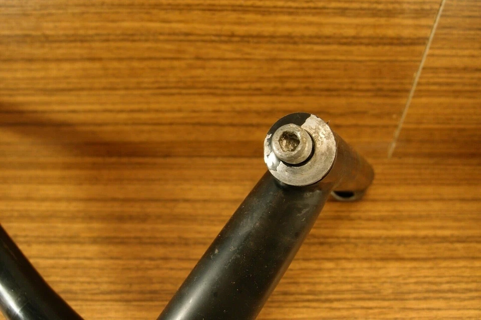 1990's flat auminium alloy handlebar + Cr-Mo quill stem ITM made in Italy 25,4mm - Image 4 of 4