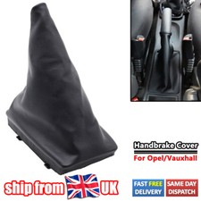 For Vauxhall Corsa C Tigra B Combo Black Pu Leather Handbrake Boot Gaiter Cover.