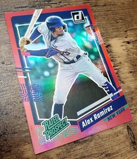 2023 Donruss Baseball Rated Prospect - Alex Ramirez #49 Base Holo Red New York
