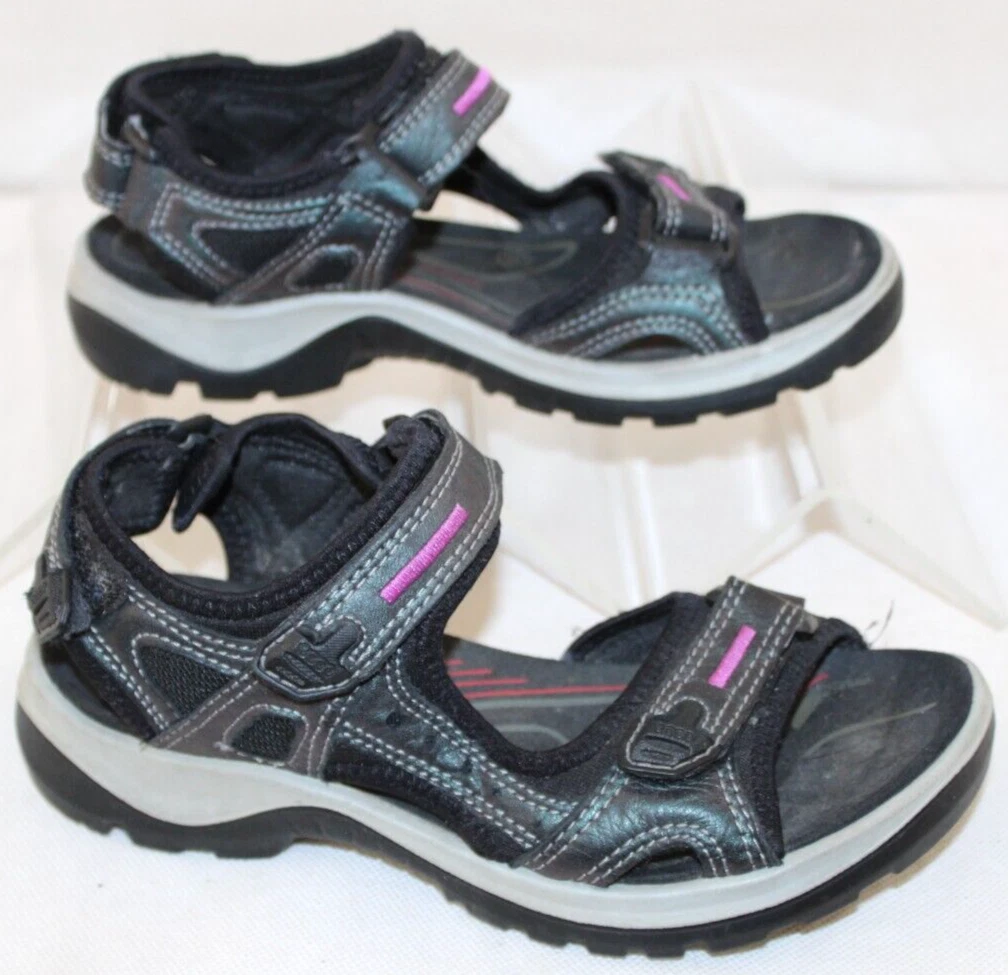 Sandali sportivi Ecco Yucatan donna 5 EU 36 nero grigio comodi cinturini regolabili