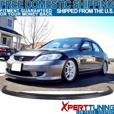 Fits 04-05 Honda Civic Type-A Style Front Bumper Lip Spoiler PU - Poly Urethane