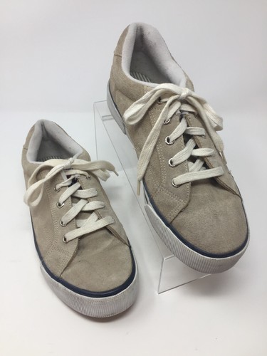 Tommy Hilfiger Para Hombre De Cuero Gamuza Beige 9.5 M Tenis Casuales  Zapatos Náuticos | eBay