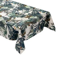 MEWATU Copritavolo In PVC K150212 Giungla Tigre Tukan Rettangolare Rotondo Ovale