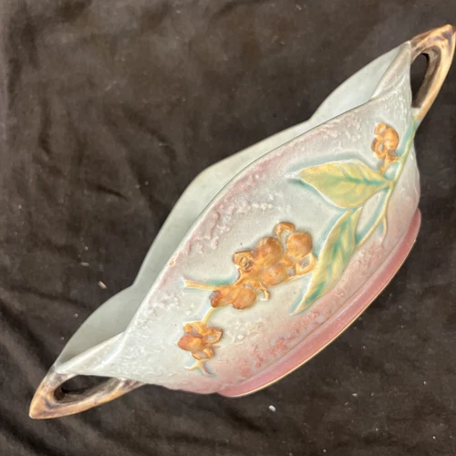 Rare Roseville Bittersweet Pink 1951 Mid Century Modern Pottery Bowl 827-8