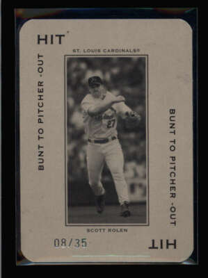 SCOTT ROLEN 2005 DONRUSS #PG-16 POLO GROUNDS HIT DIE-CUT #08/35 BA1759