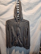 Tek Gear Long Sleeve Women's Full Zip Gray Hoodie Fleece Sweater Sz Small