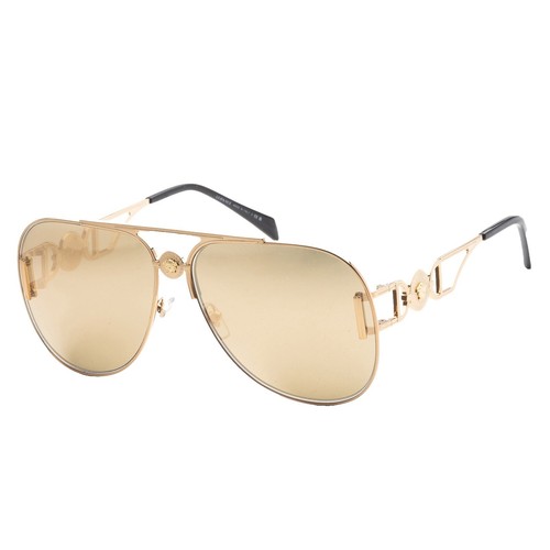 GrinderPUNCH American Flag Aviator Sunglasses - Gold Frame, UV400 Protection, Novelty Patriotic - View #12