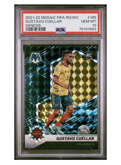 2021-22 Mosaic World Cup RC Genesis SP #185 Gustavo Cuellar Rookie PSA 10