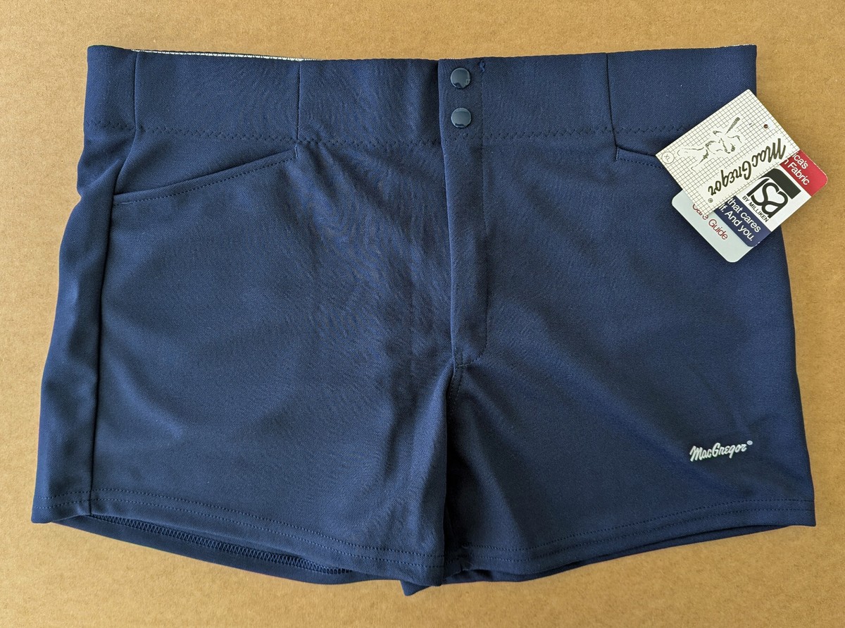 1980s NEW WITH TAGS MacGregor Coaches Shorts NAVY BLUE Polyester