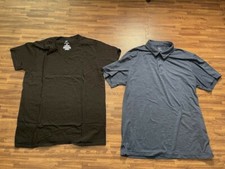 Lot of 2 - George T-Shirt Men's Size L 42-44 : 1 pcs - Black, 1 pcs - Blue