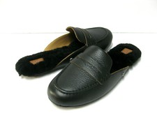 UGG SHAINE WOMEN SLIPPERS LEATHER BLACK US 9.5 /UK 7.5 /EU 40.5