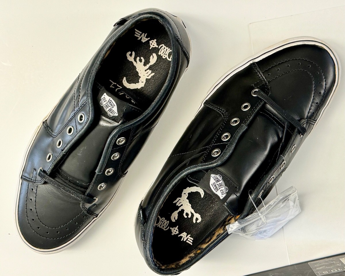RARE VANS Syndicate AV Sk8-Low Ave Dill Black Leather FKING  display picture 1