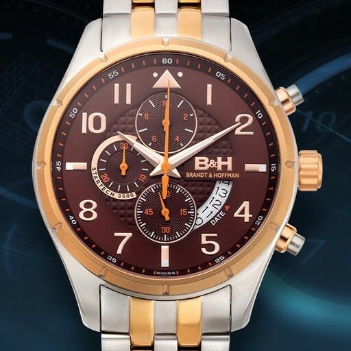 Brandt And Hoffman Swiss Chronograph Men's Watch.MSRP 1250.00