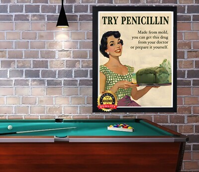 Try Penicillin - Old Vintage Advertisement - Metal Sign 11 x 14 | eBay