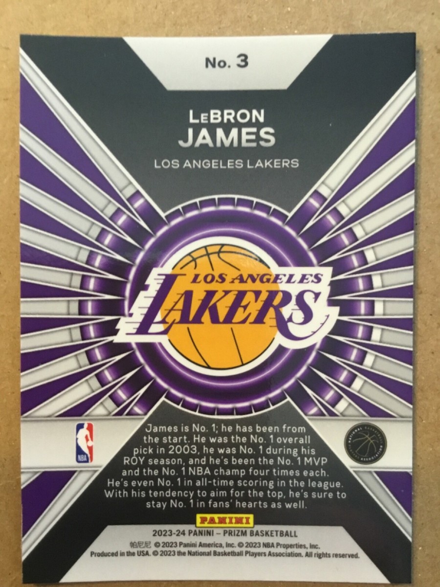 2023-24 Panini Prizm - LeBron James - Dominance #3 | eBay