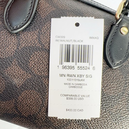 Bolso Bandolera Coach Mini Rowan Nuevo con Etiquetas en Lona Signature CW329 - Imagen 9 de 12