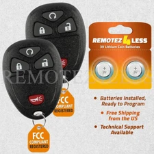 2 For 2007 2008 2009 2010 2011 2012 2013 GMC Sierra 1500 2500 Remote Car Key Fob