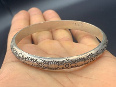 アクセサリー TAHE navajo bangle vintage Tahe Vintage Sterling Silver Navajo Cuff Bracelet | Bitchin