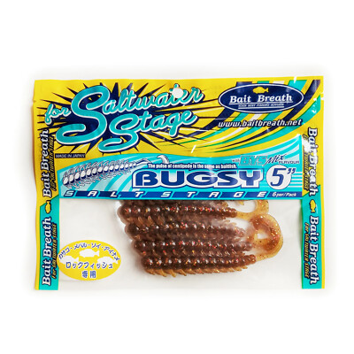 #S803 BAIT BREATH BUGSY Finesse Jig Lure Soft Scented Salty Bait PERCH WALLEYE