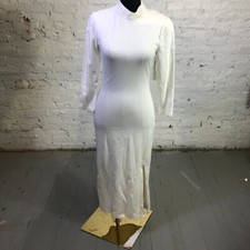 Alice + Olivia Dress Womens 6 Ivory Inka Strap Back MIDI Dress Casual Ladies a34