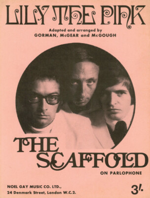 The Scaffold : Lily The Pink : original UK 1968  Sheet Music