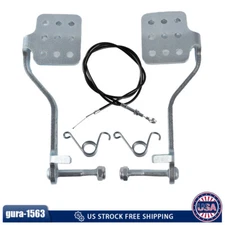 Go Kart Pedals Brake Pedal Kit Brake Pedal 71" Throttle Cable for 196cc 6.5hp