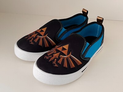 NEW Legend of Zelda Sneakers Size 10 Boys Blue/Black