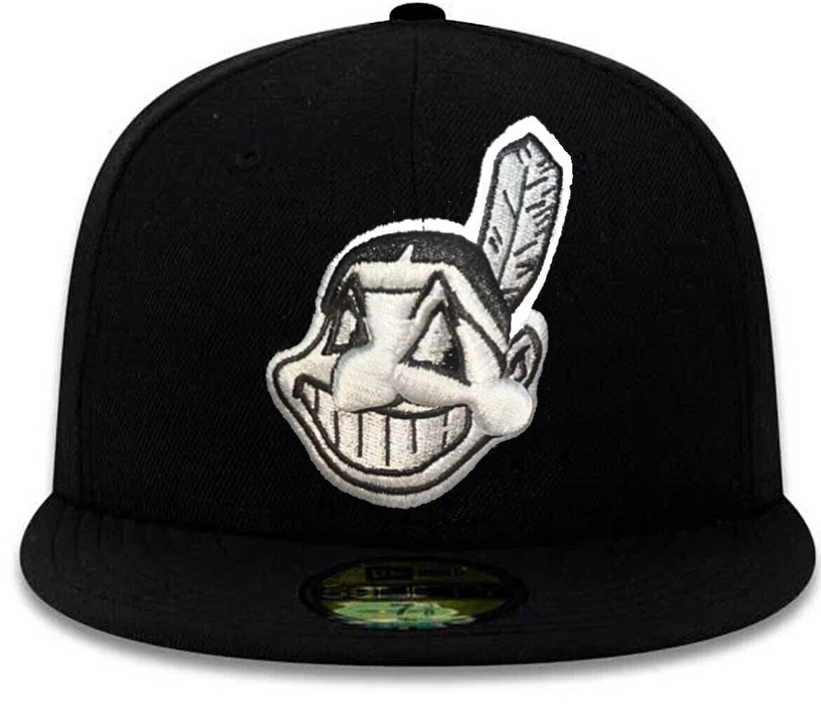 Authentic New Era Cleveland Indians Chief Wahoo Black White Authentic New Era Cleveland Indians Chief Wahoo Black White