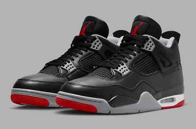 Nike Air Jordan 4 Bred Reimagined Black Red AJIV FV5029-006 Nike Air Jordan 4 Bred Reimagined Black Red AJIV FV5029-006