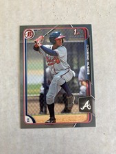 2015 Bowman #BP71 Braves OZHAINO OZZIE ALBIES Silver Bowman Prospect #208/499