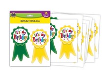 Teacher Created Resources - TCR4851 Birthday Ribbons Wear'Em Badges 4851 