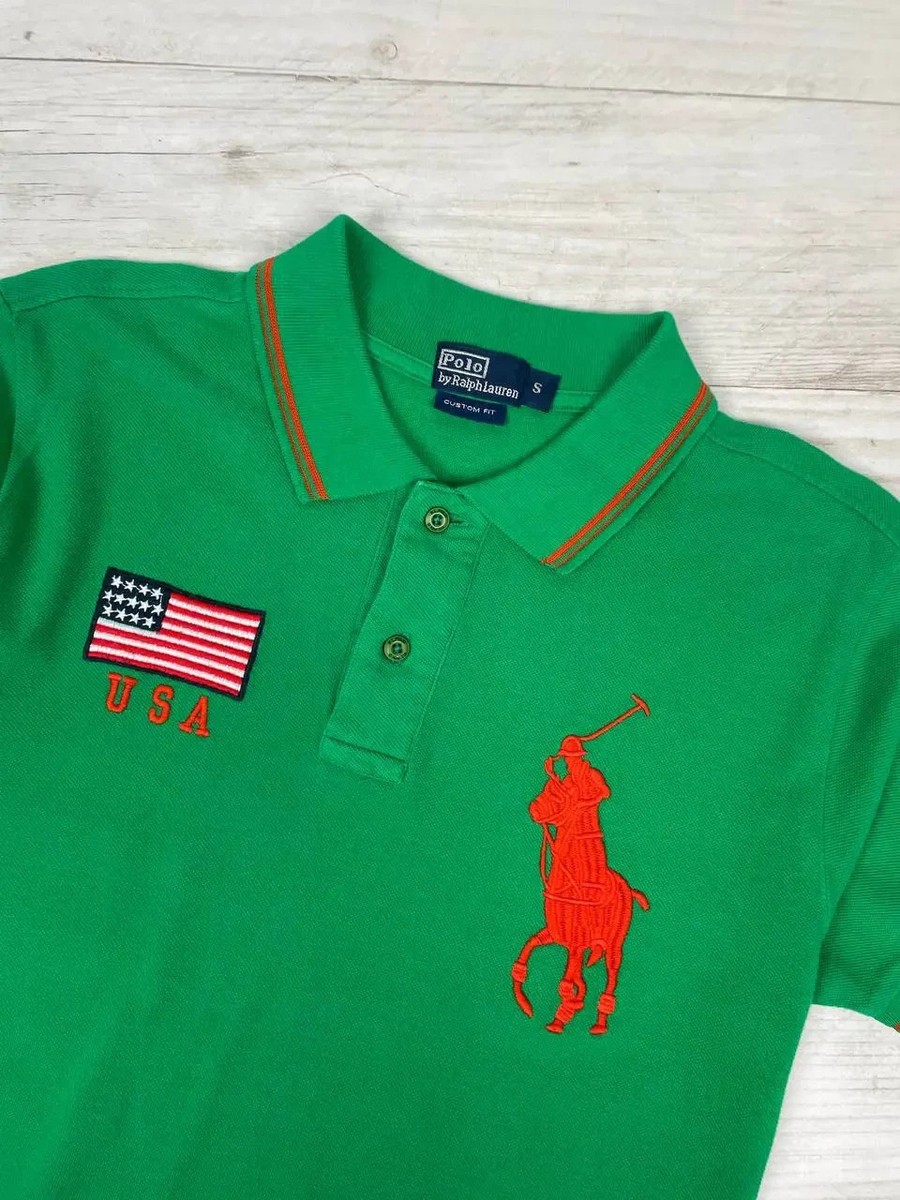 Vintage Polo Ralph Lauren Rugby Polo Shirt USA Chief Keef Men SZ S