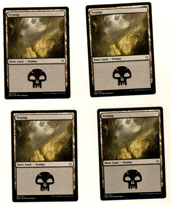 Set Of 4 Swamp #067 Duel Deck Nissa VS Obnixulus Magic The Gathering Card