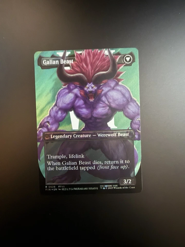 MTG Final Fantasy English Vincent Valentine Borderless 0528 Surge Foil - Image 2 of 2