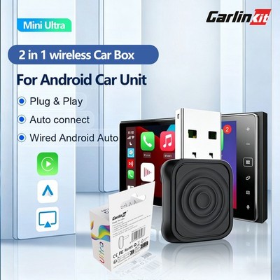 CarlinKit 5.0 MINI Ultra Wireless CarPlay Android Auto Adapter Auto Connection