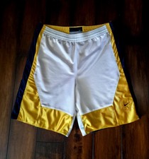 Vintage Nike Basketball Reversible Shorts Mens L Dazzle Shiny Y2K 3-Tone Baggy
