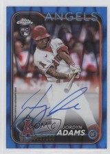 2024 Topps Chrome Rookie Blue RayWave Refractor 103/150 Jordyn Adams Auto pe8