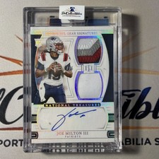 Joe Milton III 2024 National Treasures Rookie Gear Silver Patch Auto /25