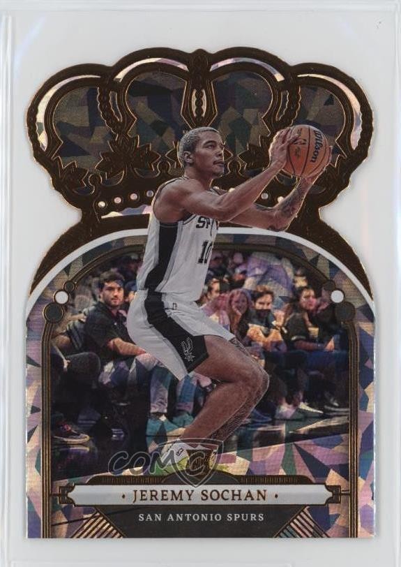 2022-23 Panini Crown Royale Crystal Jeremy Sochan #53 Rookie RC