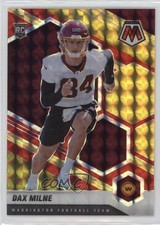 2021 Panini Mosaic Rookies Choice Fusion Red & Yellow Prizm 65/80 Dax Milne 1o2