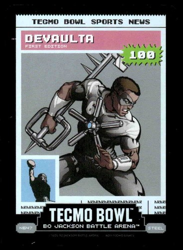 2026 Bo Jackson Battle Arena TECMO BOWL BOBA Devaulta Steel Battlefoil