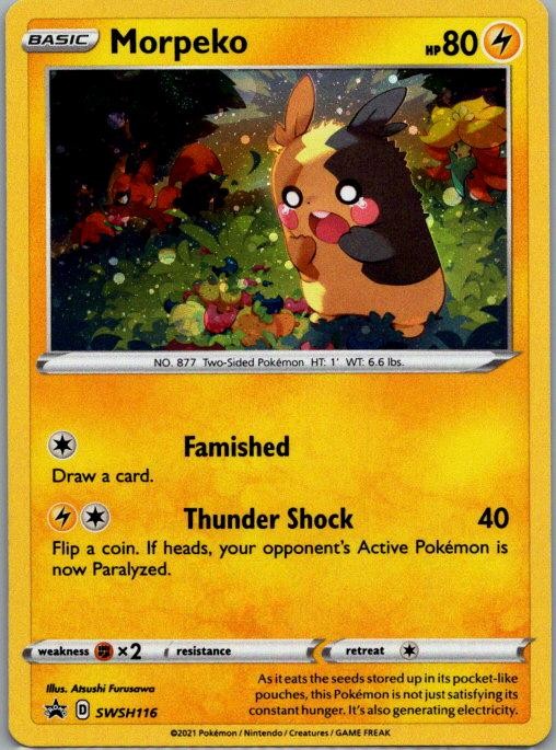 Morpeko SWSH116 Holo Promo Sword & Shield Promo Pokemon Near Mint