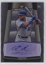 2020 Panini Chronicles Obsidian Electric Etch Purple 6/75 Edwin Rios Auto 0p1q